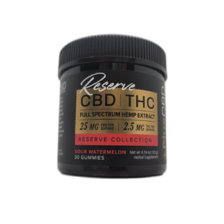 Plus CBD Sour Watermelon Flavored Gummies - 30 Count