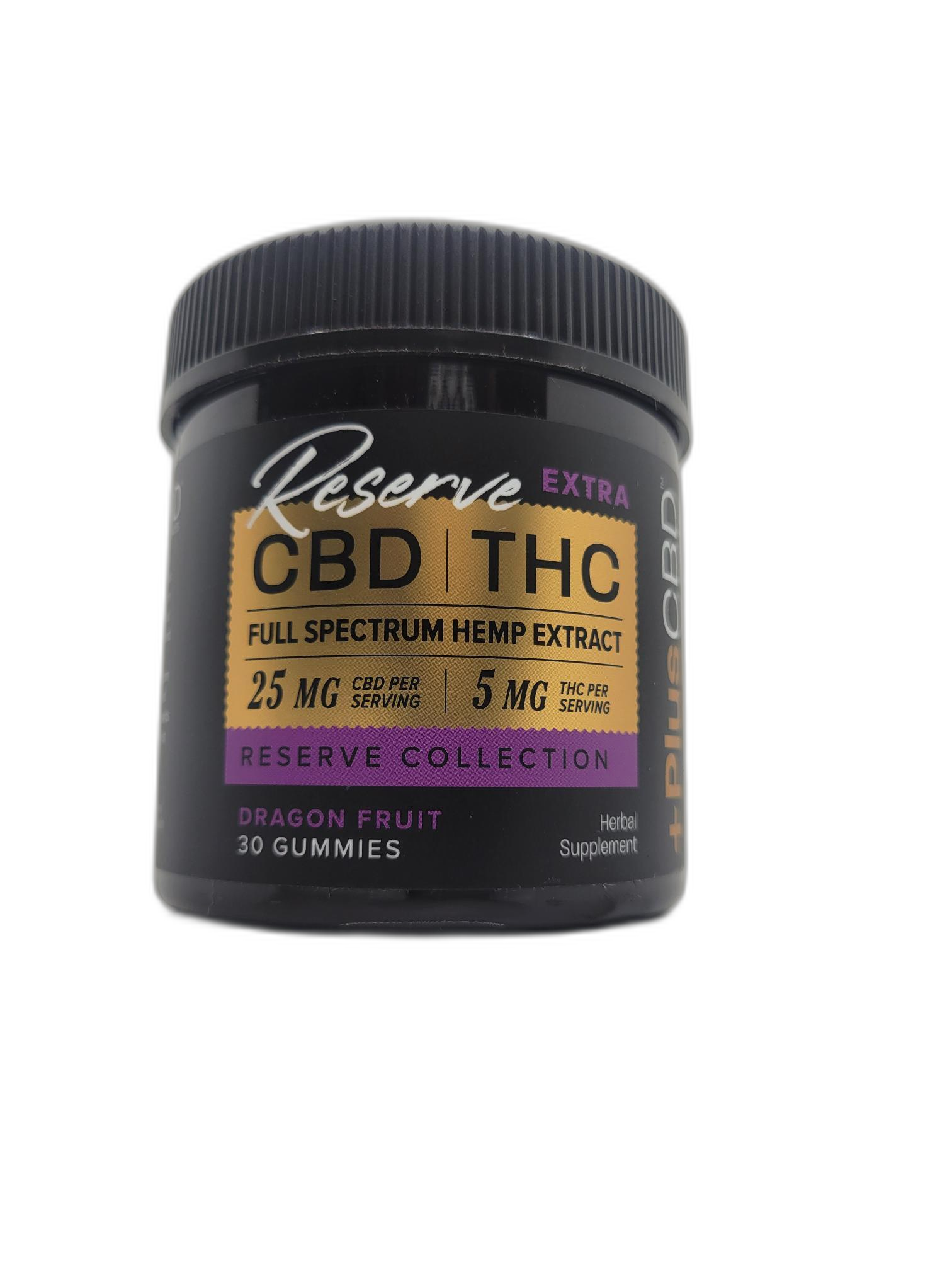 Plus CBD Dragon Fruit Flavored Gummies - 30 Count